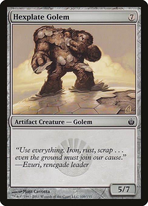 Hexplate Golem from Mirrodin Besieged (Common)