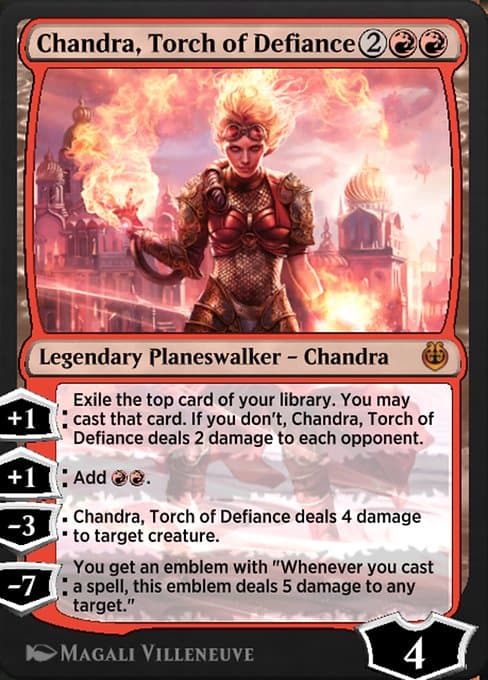 Chandra, Torch of Defiance from Kaladesh Remastered (Mythic)