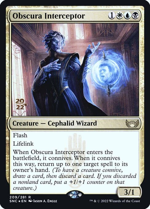 Obscura Interceptor from Streets of New Capenna Promos (Rare)
