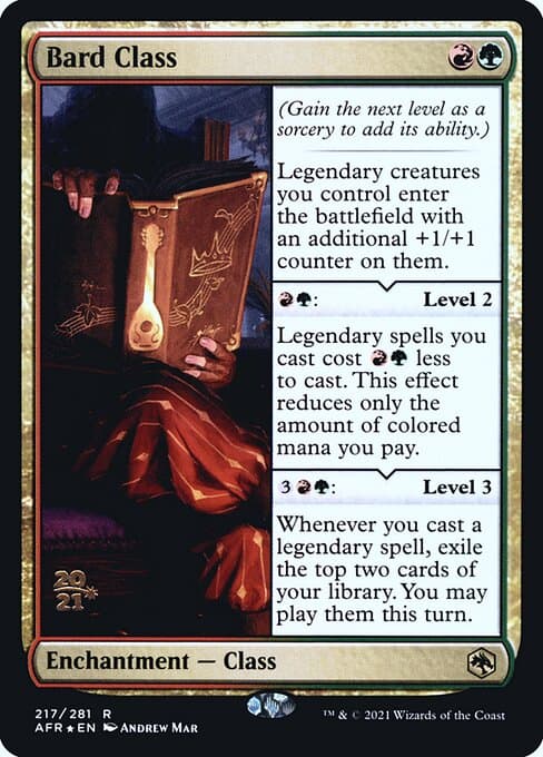 Bard Class from Adventures in the Forgotten Realms Promos (Rare)