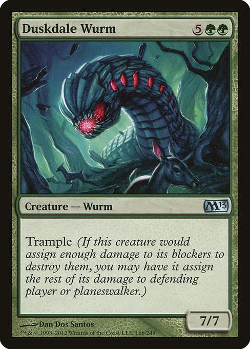 Duskdale Wurm from Magic 2013 (Uncommon)