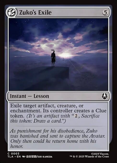Zuko's Exile (Common)