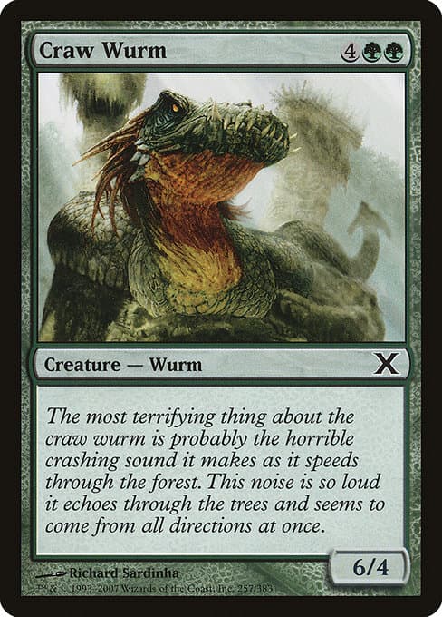 Craw Wurm from Tenth Edition (Common)