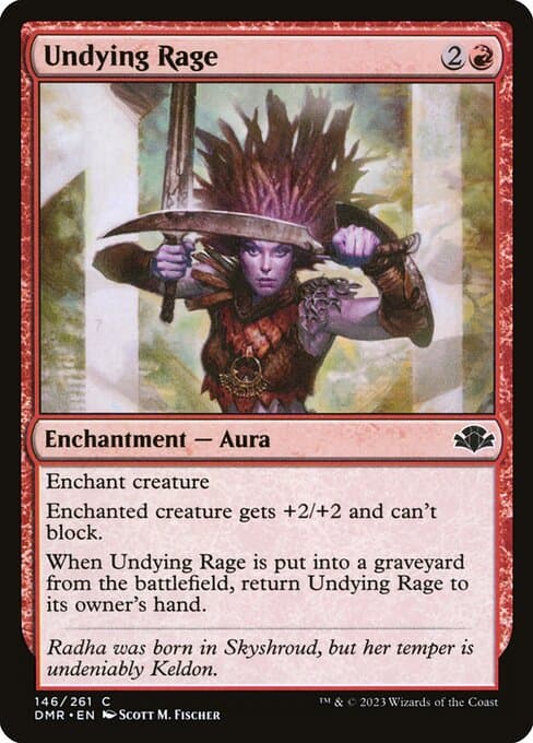 Undying Rage from Dominaria Remastered (Common)