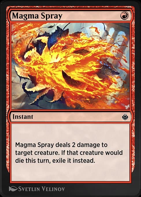 Magma Spray from Amonkhet Remastered (Common)