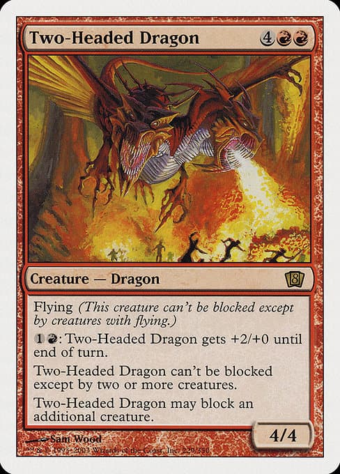 Two-Headed Dragon from Eighth Edition (Rare)