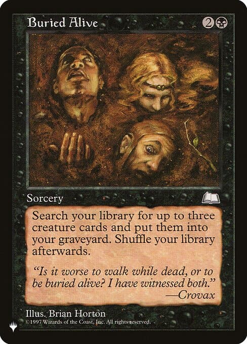 Buried Alive from The List (Uncommon)