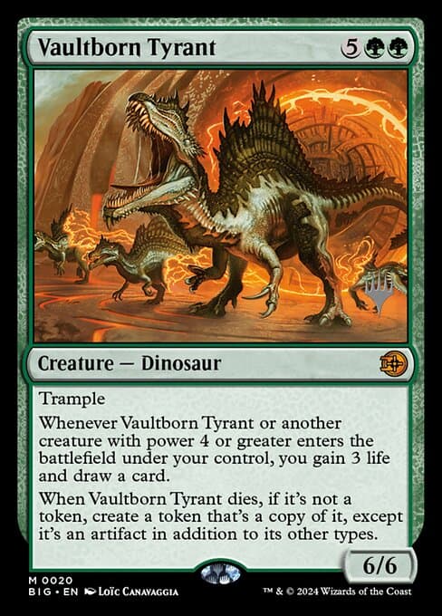 Vaultborn Tyrant from The Big Score Promos (Mythic)