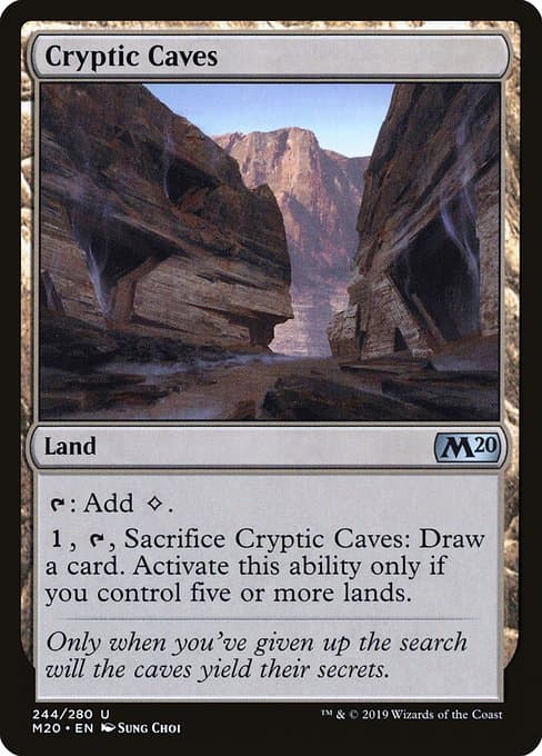 Cryptic Caves from Core Set 2020 (Uncommon)