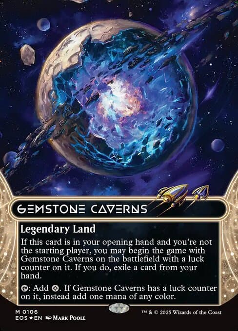 Gemstone Caverns from Edge of Eternities: Stellar Sights (Mythic)