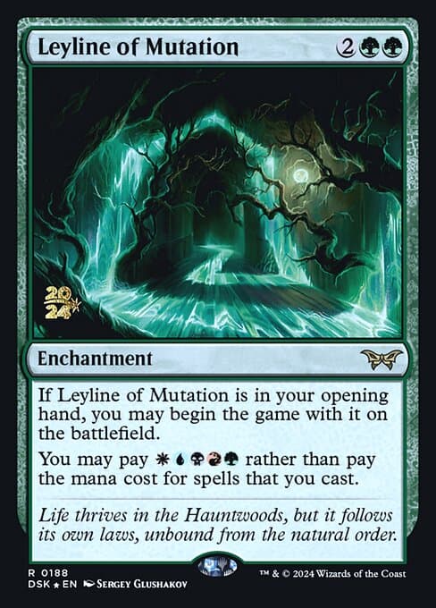 Leyline of Mutation from Duskmourn: House of Horror Promos (Rare)