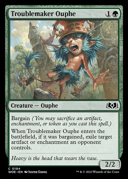 Troublemaker Ouphe from Wilds of Eldraine (Common)