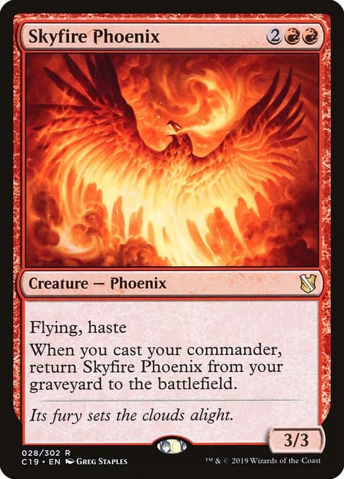 Skyfire Phoenix from Commander 2019 (Rare)