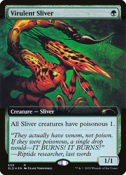 Virulent Sliver from Secret Lair Drop (Rare)