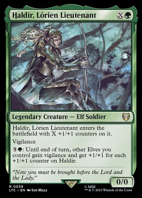 Haldir, Lórien Lieutenant from Tales of Middle-earth Commander (Rare)