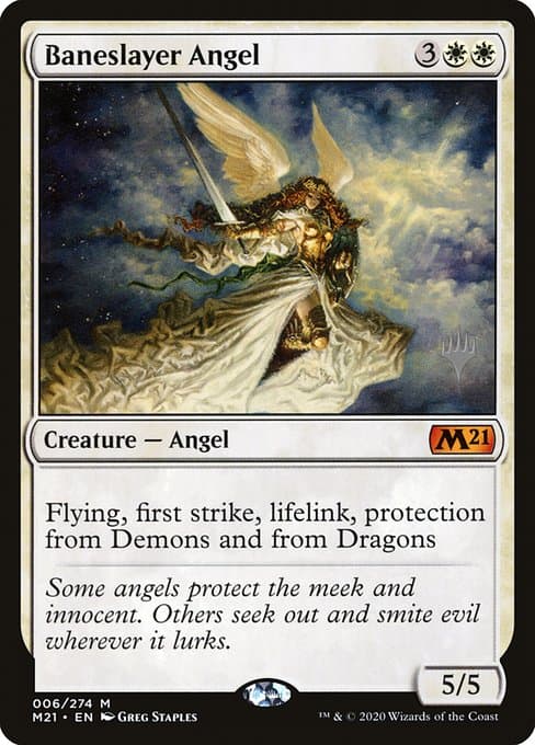 Baneslayer Angel from Core Set 2021 Promos (Mythic)