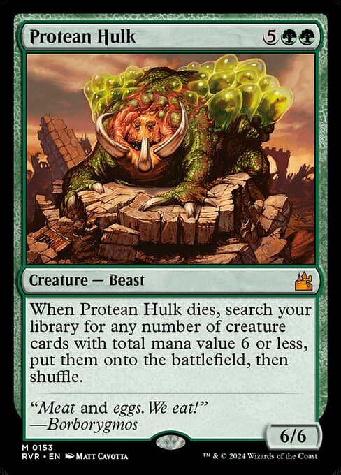 Protean Hulk from Ravnica Remastered (Mythic)