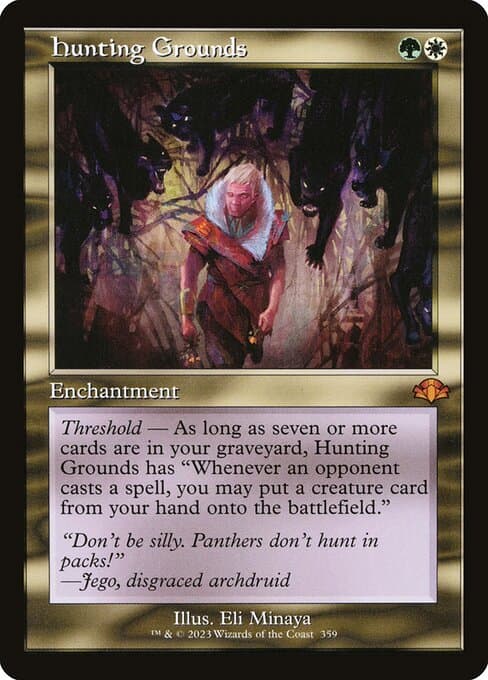 Hunting Grounds from Dominaria Remastered (Mythic)
