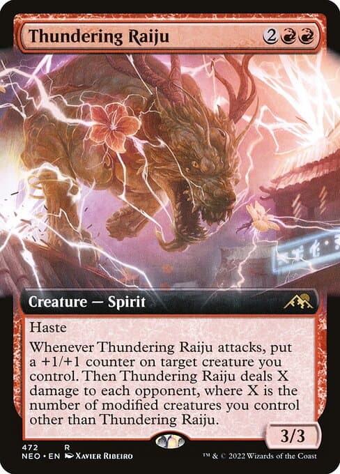 Thundering Raiju from Kamigawa: Neon Dynasty (Rare)