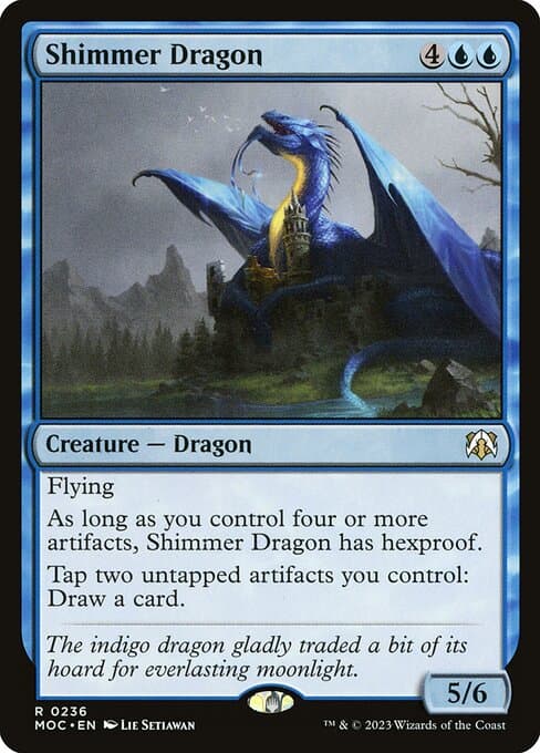 Shimmer Dragon from March of the Machine Commander (Rare)