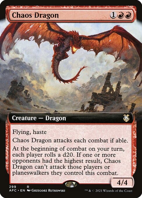 Chaos Dragon from Forgotten Realms Commander (Rare)