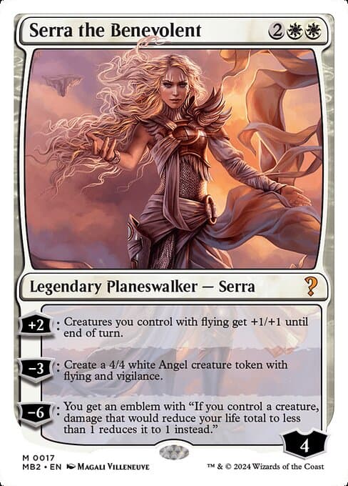 Serra the Benevolent from Mystery Booster 2 (Mythic)