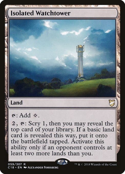 Isolated Watchtower from Commander 2018 (Rare)