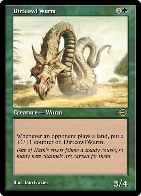 Dirtcowl Wurm from Magic Online Promos (Rare)