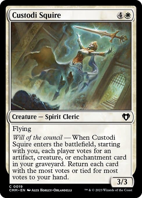 Custodi Squire from Commander Masters (Common)