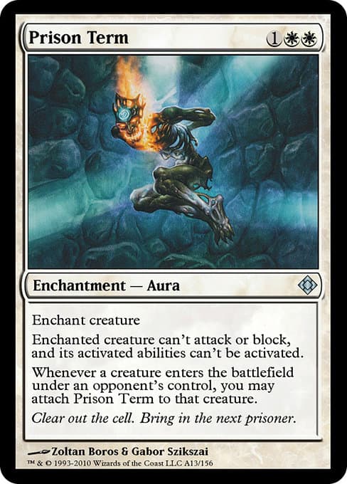 Prison Term from Magic Online Theme Decks (Uncommon)