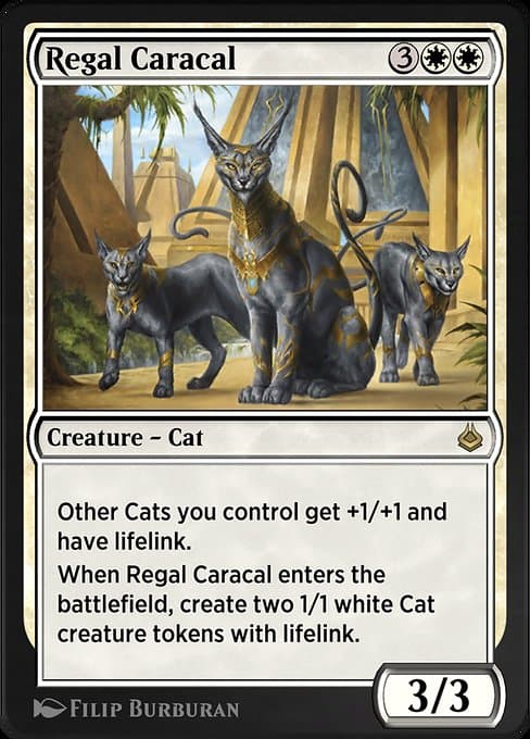 Regal Caracal #339 – Amonkhet Remastered Regal Caracal from Amonkhet Remastered (Rare)