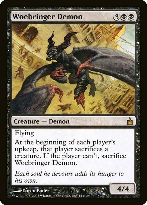 Woebringer Demon from Ravnica: City of Guilds (Rare)