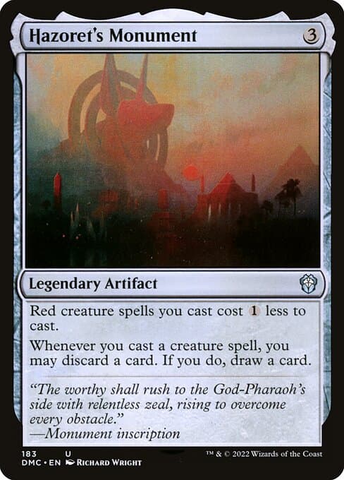 Hazoret's Monument from Dominaria United Commander (Uncommon)