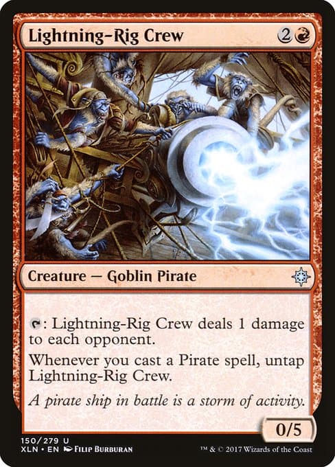 Lightning-Rig Crew from Ixalan (Uncommon)