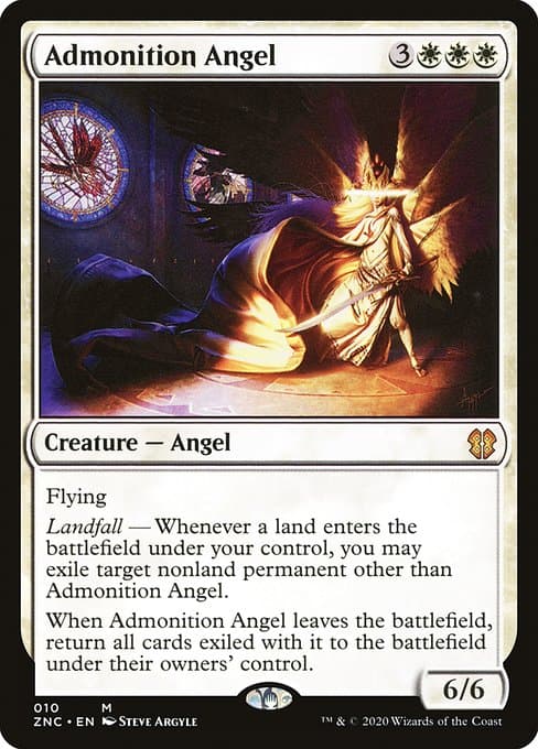 Admonition Angel from Zendikar Rising Commander (Mythic)