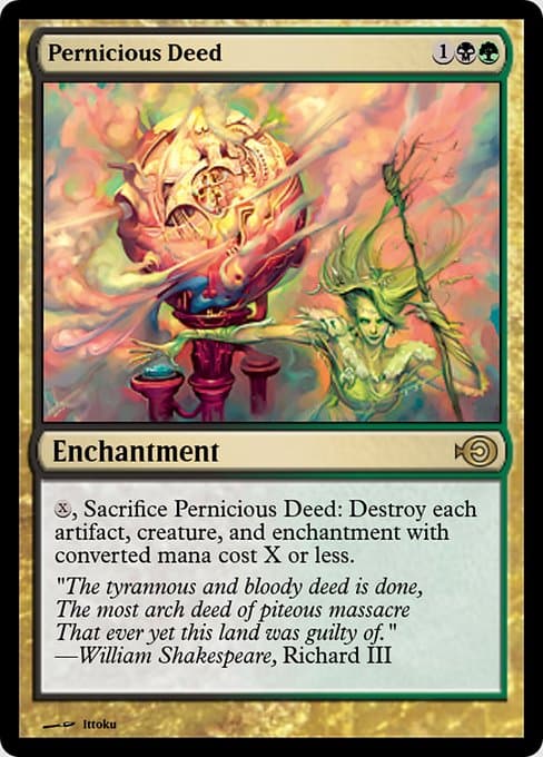 Pernicious Deed from Magic Online Promos (Rare)