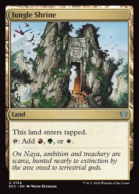 Jungle Shrine from Lorwyn Eclipsed Commander (Uncommon)