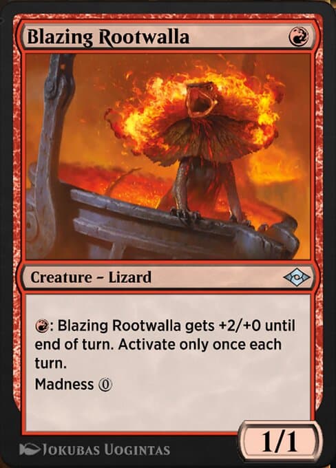 Blazing Rootwalla from Jumpstart: Historic Horizons (Uncommon)