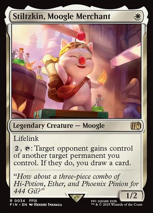 Stiltzkin, Moogle Merchant (Rare)
