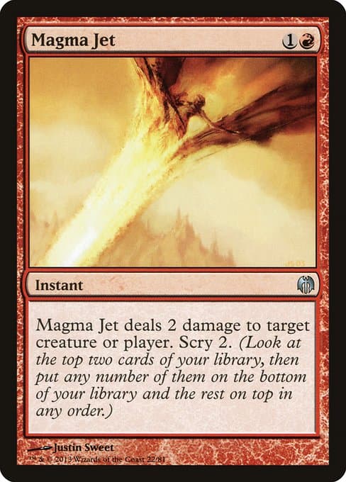 Magma Jet from Duel Decks: Heroes vs. Monsters (Uncommon)