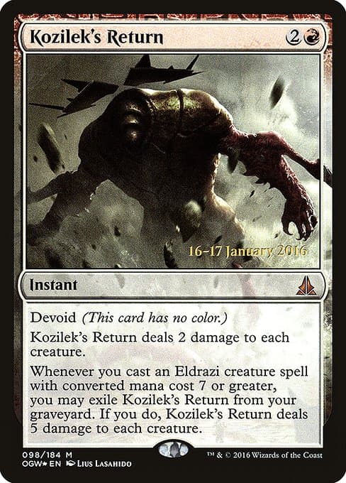 Kozilek's Return from Oath of the Gatewatch Promos (Mythic)