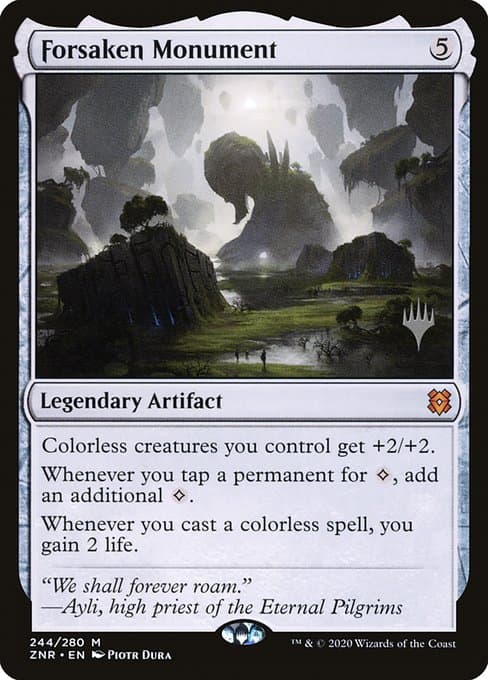 Forsaken Monument from Zendikar Rising Promos (Mythic)
