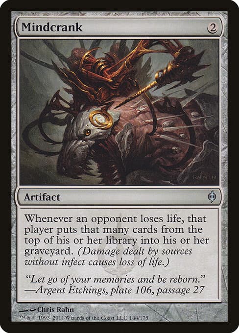 Mindcrank from New Phyrexia (Uncommon)