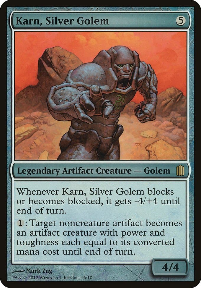 Karn, Silver Golem from Commander's Arsenal Oversized (Rare)
