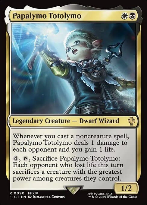 Papalymo Totolymo from Final Fantasy Commander (Rare)