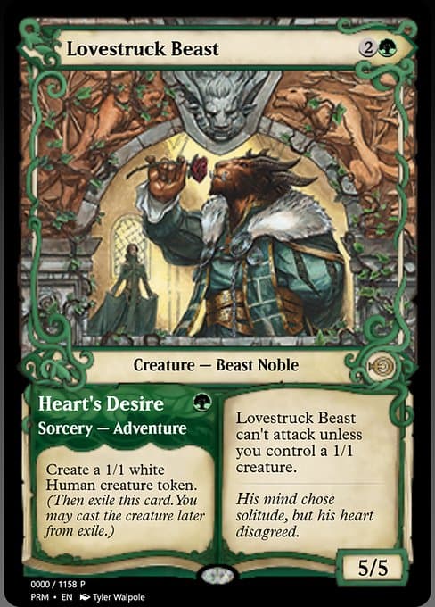 Lovestruck Beast // Heart's Desire from Magic Online Promos (Rare)