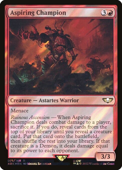 Aspiring Champion from Warhammer 40,000 Commander (Rare)