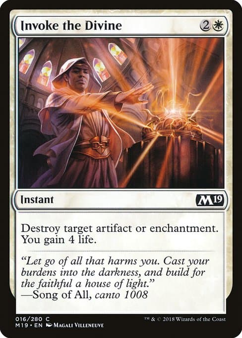 Invoke the Divine from Core Set 2019 (Common)