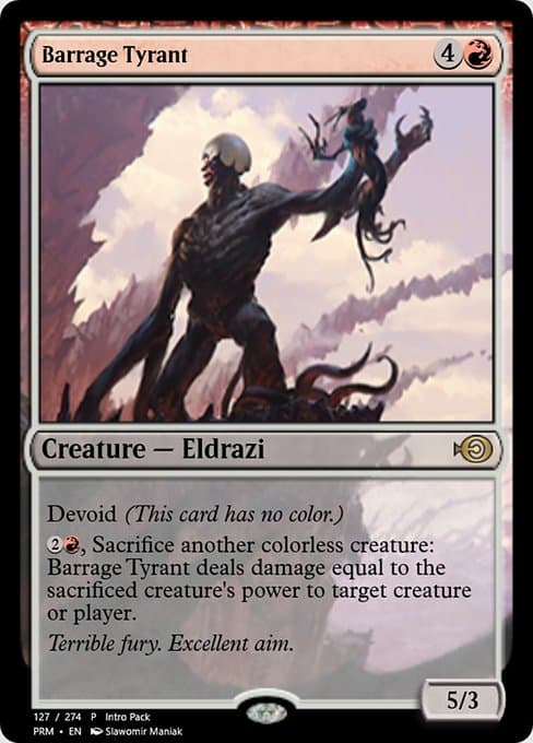 Barrage Tyrant from Magic Online Promos (Rare)