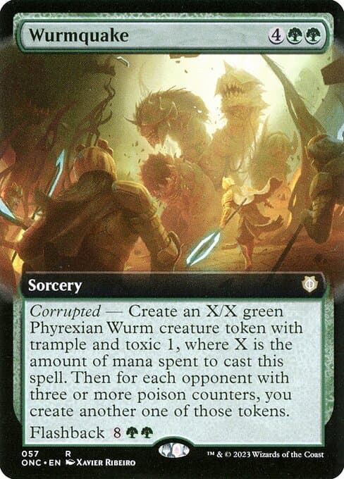 Wurmquake from Phyrexia: All Will Be One Commander (Rare)